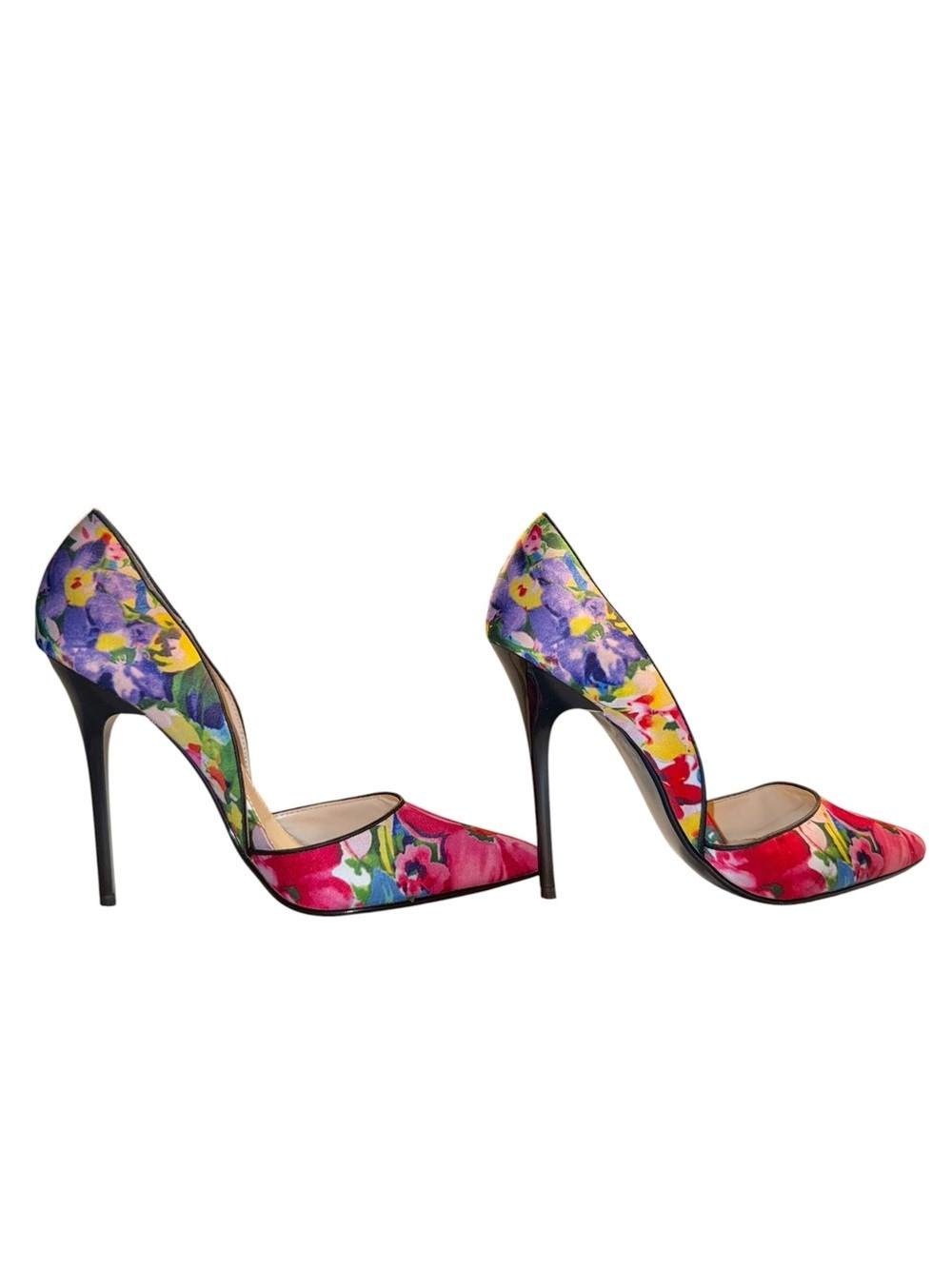 Steve Madden 9 Varcityy Floral Multicolor D'Orsay Pumps Wedding Guest Formal